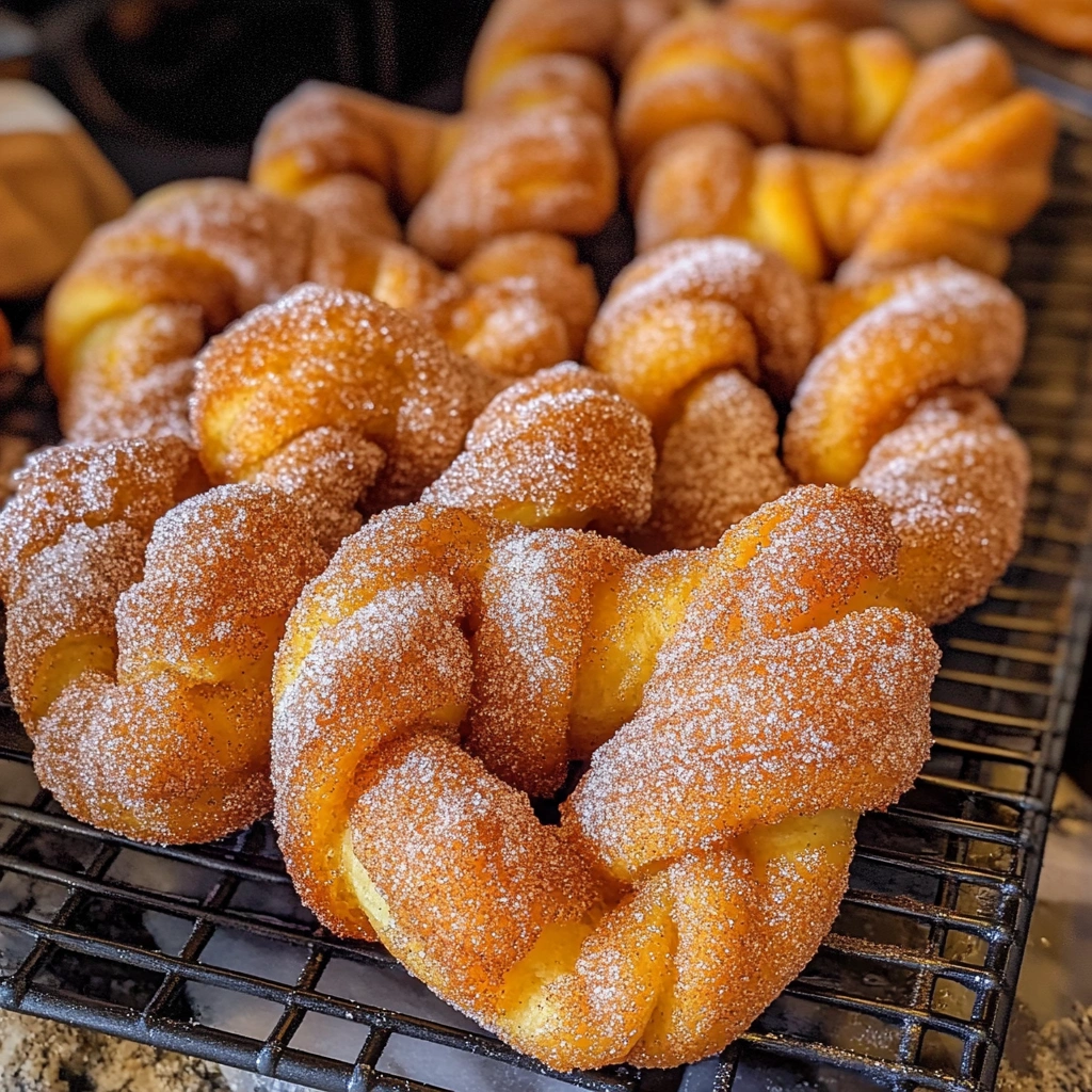 Cinnamon Sugar Twisted Donuts – Sweet  & Irresistible