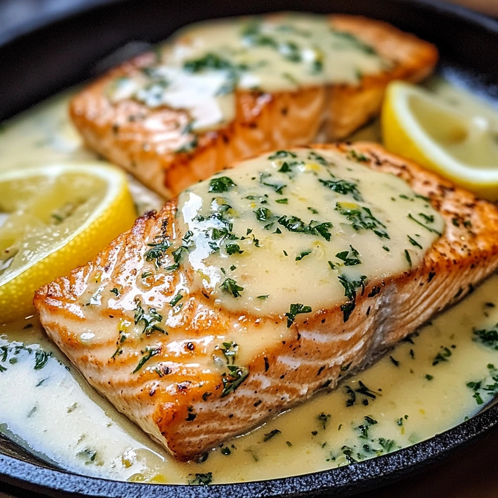 Creamy Lemon Butter Salmon – Rich, Zesty & Melt-in-Your-Mouth