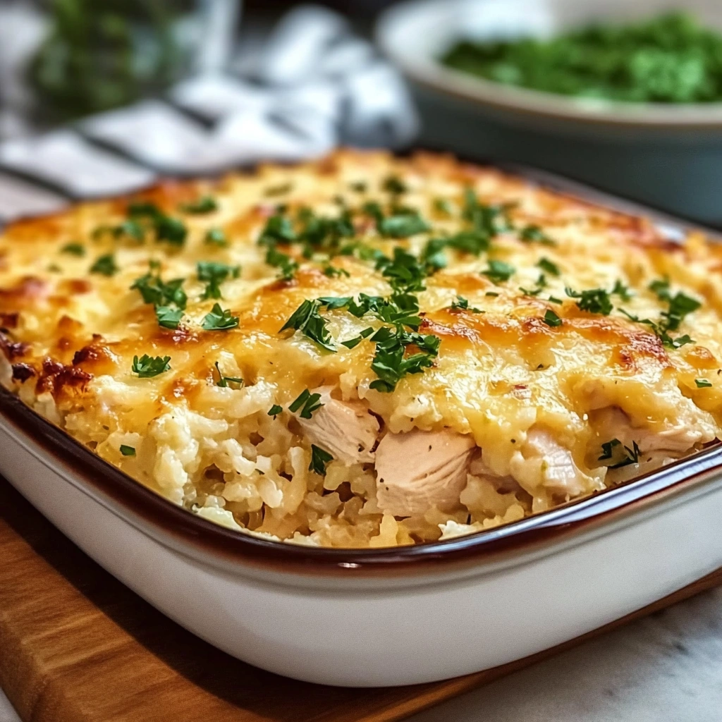 Healthy Chicken & Cauliflower Rice Casserole – Low Carb & Full Flavor